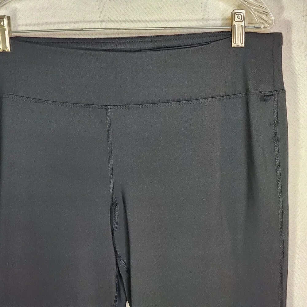 Sport-Tek Ladies NRG Polyester Spandex Black Wide Leg Stretch Fitness Pant Sz XL - Picture 5 of 16